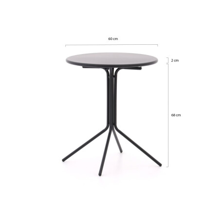 Forza Aziano klaptafel ø 60cm (h:70cm) - Laagste prijsgarantie! afbeelding2 - 1