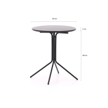 Forza Aziano klaptafel ø 60cm (h:70cm) - Laagste prijsgarantie! afbeelding2 - 1