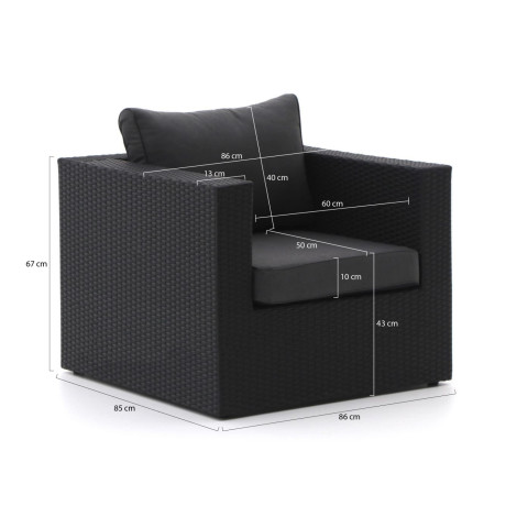 Forza Barolo stoel loungeset 5-delig - Laagste prijsgarantie! afbeelding2 - 1