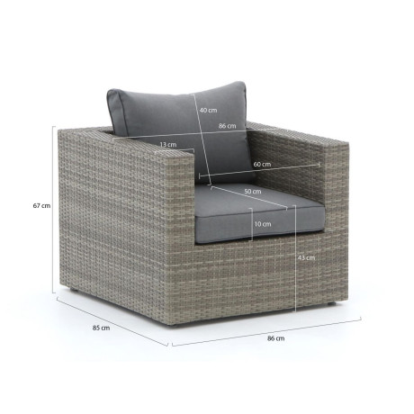 Forza Barolo/ROUGH-L stoel loungeset 5-delig - Laagste prijsgarantie! afbeelding2 - 1