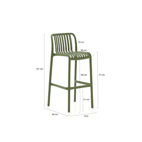 Forza Cali/ROUGH-X 135cm barset 5-delig stapelbaar - Laagste prijsgarantie! afbeelding2 - 1