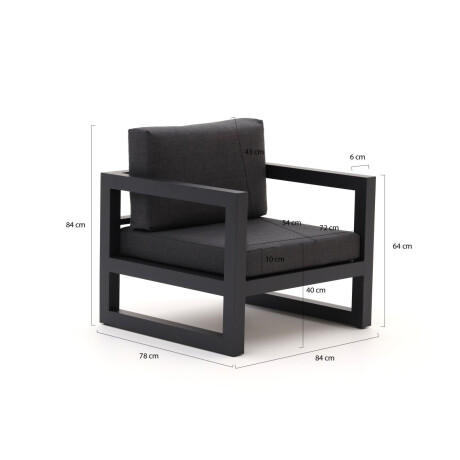 Forza Calleo/Fidenza 160cm stoel loungeset 5-delig - Laagste prijsgarantie! afbeelding2 - 1