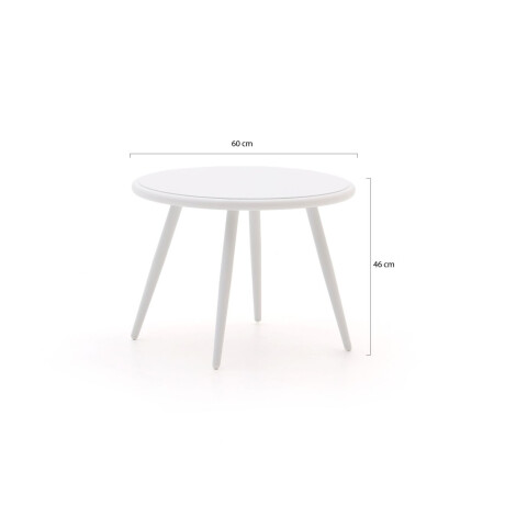 Forza Sotia bijzet tuintafel ø 60cm (h: 46cm) - Laagste prijsgarantie! afbeelding2 - 1