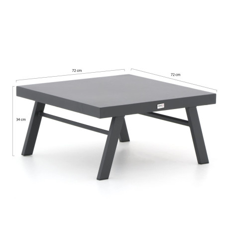 Forza Vadena lounge tuintafel 72x72x34cm - Laagste prijsgarantie! afbeelding2 - 1