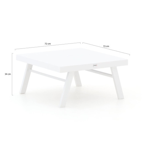 Forza Vadena lounge tuintafel 72x72x34cm - Laagste prijsgarantie! afbeelding2 - 1