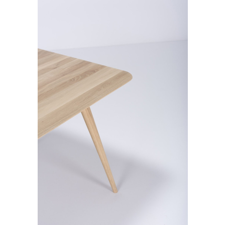 Stafa table houten eettafel whitewash - 160 x 90 cm afbeelding2 - 1