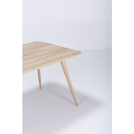 Stafa table houten eettafel whitewash - 200 x 90 cm afbeelding2 - 1