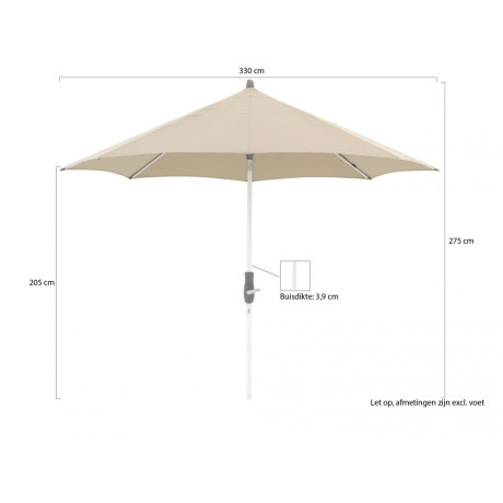 Glatz Alu-Twist parasol ø 330cm - Laagste prijsgarantie! afbeelding2 - 1