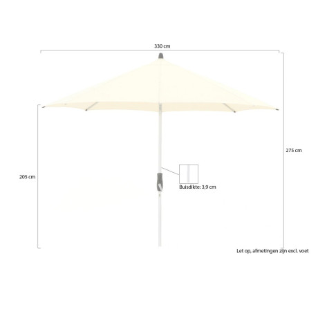 Glatz Alu-Twist parasol ø 330cm - Laagste prijsgarantie! afbeelding2 - 1