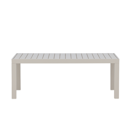 Glen aluminium tuin salontafel beige - 120 x 45 cm afbeelding2 - 1