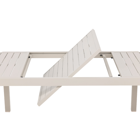 Grace aluminium uitschuifbare tuintafel beige tot 160 tot 240 x 100 cm afbeelding2 - 1