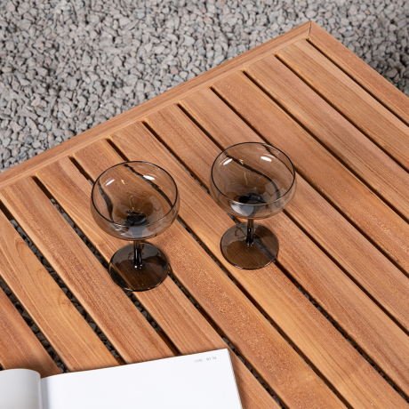 Griffin teakhouten tuin salontafel - 110 x 40 cm afbeelding2 - 1