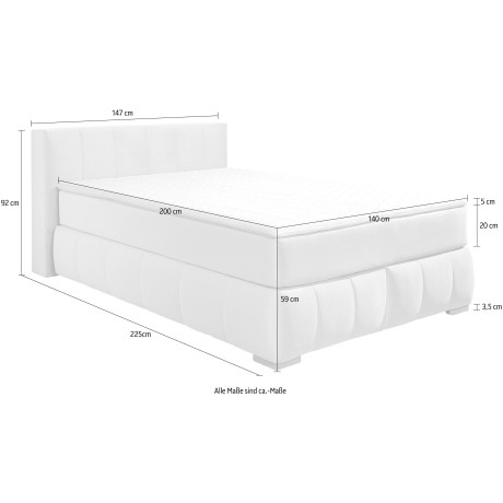 Guido Maria Kretschmer Home&Living Boxspring Chelles incl. koudschuim matrastopper, in 5 breedtes en 3 matrastypes afbeelding2 - 1