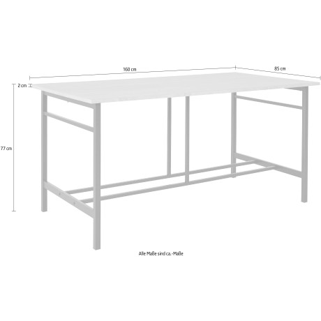 Guido Maria Kretschmer Home&Living Eettafel Sare met echt houtfineer van eiken afbeelding2 - 1