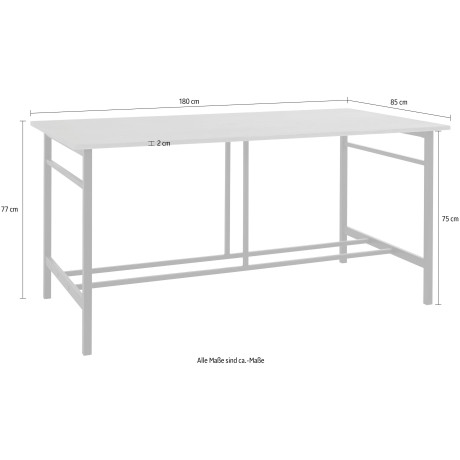 Guido Maria Kretschmer Home&Living Eettafel Sare met echt houtfineer van eiken afbeelding2 - 1