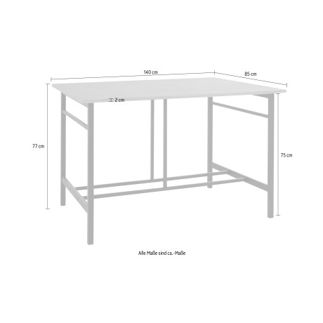 Guido Maria Kretschmer Home&Living Eettafel Sare met echt houtfineer van eiken afbeelding2 - 1