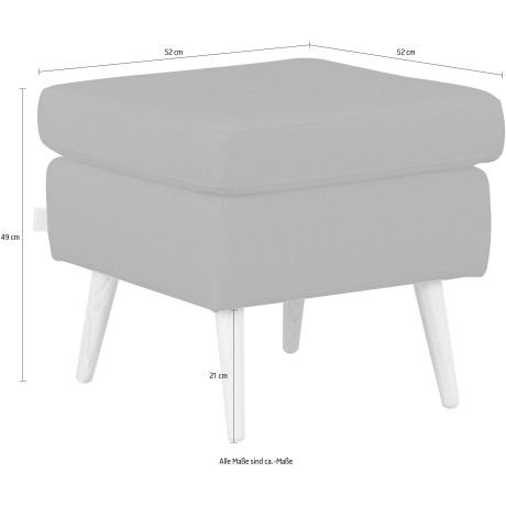 Guido Maria Kretschmer Home&Living Hocker Sallito de kleinere versie van 'salla', in 6 stofkwaliteiten afbeelding2 - 1