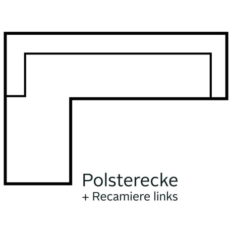 Guido Maria Kretschmer Home&Living Hoekbank Györ L-vorm, optioneel met bedfunctie en bedlade inclusief 2 sierkussens afbeelding2 - 1