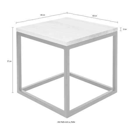 Guido Maria Kretschmer Home&Living Salontafel Voorst van massief eiken en metalen frame afbeelding2 - 1