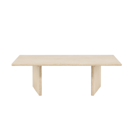 Hanneke houten salontafel beige - 120 x 100 cm afbeelding2 - 1