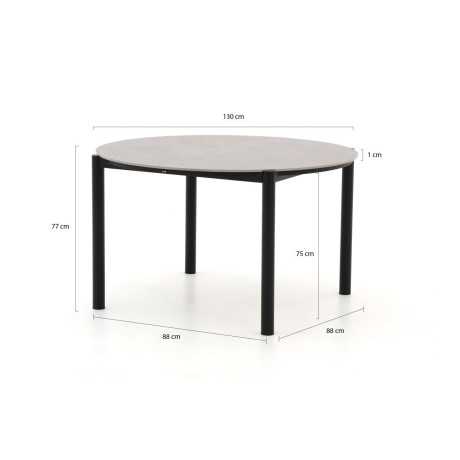 Hartman Arezzo dining tuintafel ø 130cm (h:75cm) - Laagste prijsgarantie! afbeelding2 - 1