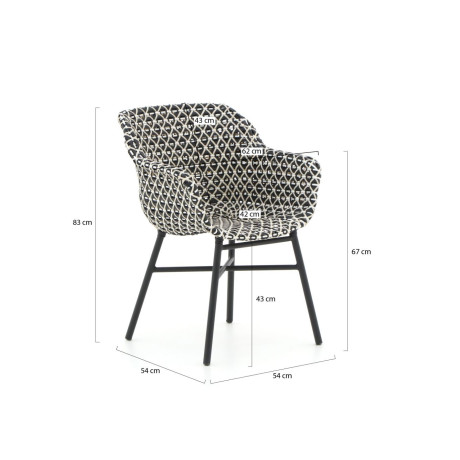 Hartman Delphine/Provence ø150cm dining tuinset 6-delig - Laagste prijsgarantie! afbeelding2 - 1