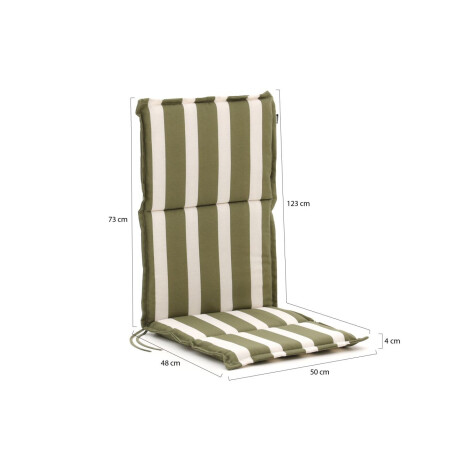 Hartman Fiber tuinkussen hoog 123x50cm - Laagste prijsgarantie! afbeelding2 - 1