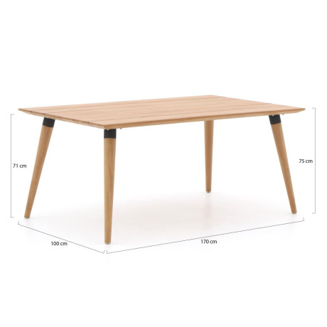 Hartman Sophie Studio dining tuintafel 170x100cm - Laagste prijsgarantie! afbeelding2 - 1