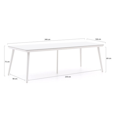 Hartman Sophie Studio dining tuintafel 240x100cm - Laagste prijsgarantie! afbeelding2 - 1