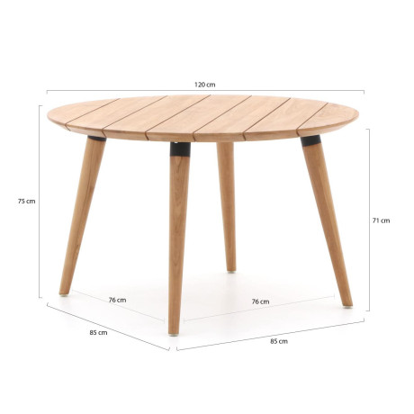 Hartman Sophie Studio dining tuintafel ø120cm - Laagste prijsgarantie! afbeelding2 - 1