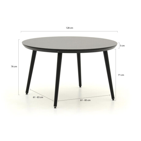 Hartman Sophie Studio dining tuintafel ø128cm - Laagste prijsgarantie! afbeelding2 - 1