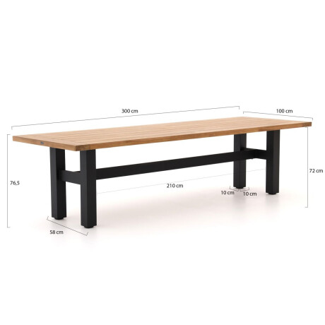 Hartman Sophie Yasmani dining tuintafel 300x100x76cm - Laagste prijsgarantie! afbeelding2 - 1