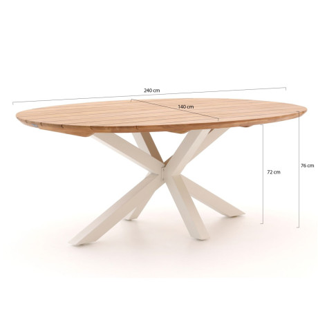 Hartman Stephanie dining tuintafel 240x140x76cm - Laagste prijsgarantie! afbeelding2 - 1