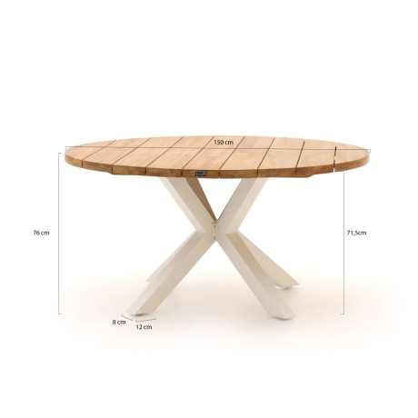 Hartman Stephanie dining tuintafel ø150cm - Laagste prijsgarantie! afbeelding2 - 1