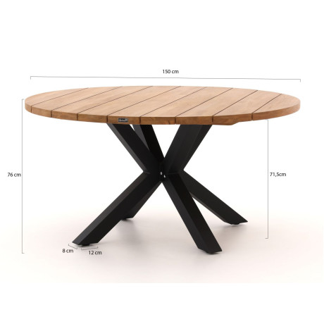 Hartman Stephanie dining tuintafel ø150cm - Laagste prijsgarantie! afbeelding2 - 1