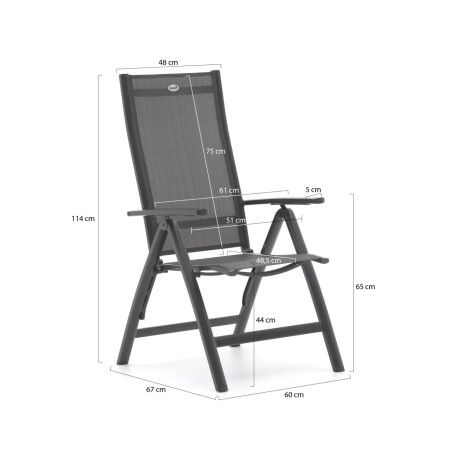 Hartman Troy/Lodola ø 150cm dining tuinset 6-delig verstelbaar - Laagste prijsgarantie! afbeelding2 - 1