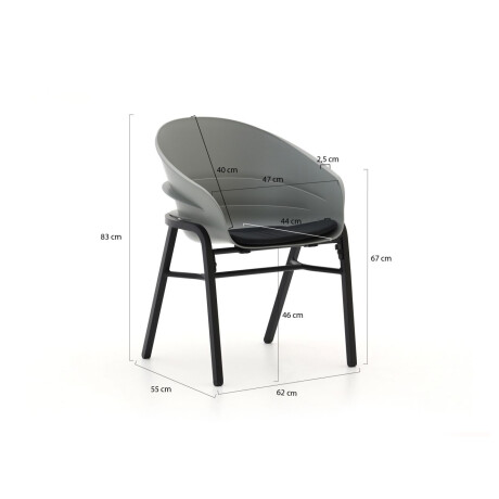 Hartman Tubb dining tuinset 240cm 7-delig verstelbaar - Laagste prijsgarantie! afbeelding2 - 1