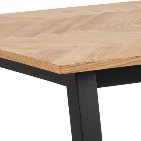 Hilly houten eettafel visgraat - 220 x 95 cm afbeelding2 - 1