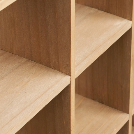 Holden houten wandrek naturel - 46 x 46 cm afbeelding2 - 1