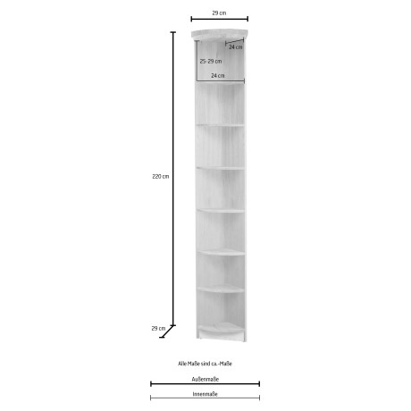 Home affaire Aanbouwrek Soeren van massief grenen, hoogte 220 cm, diepte 29 cm afbeelding2 - 1