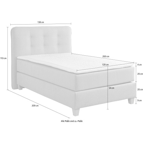 Home affaire Boxspring inclusief topmatras van comfortschuim afbeelding2 - 1