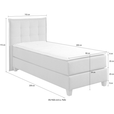 Home affaire Boxspring inclusief topmatras van comfortschuim afbeelding2 - 1