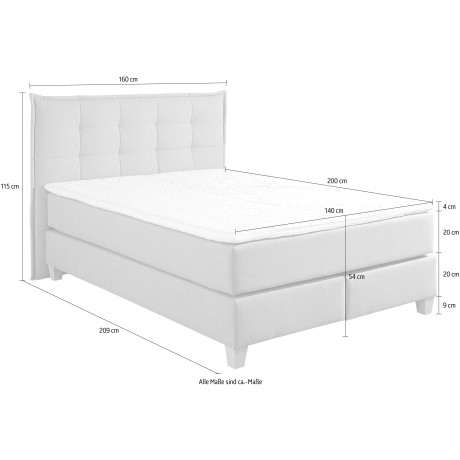 Home affaire Boxspring inclusief topmatras van comfortschuim afbeelding2 - 1