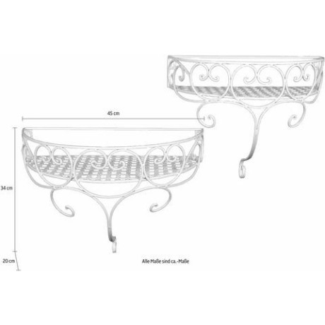 Home affaire Decoratief wandrek gemaakt van ijzer (2-delig) afbeelding2 - 1