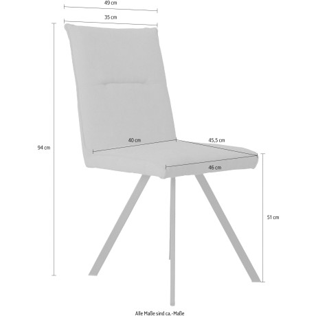 Home affaire Eethoek Sava Hoekbank met nosagvering in de zitting, massief eiken tafel (set, 4-delig) afbeelding2 - 1