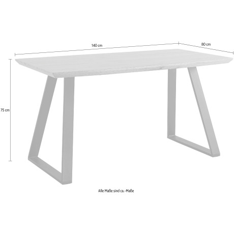 Home affaire Eettafel Aage Eikendecor, breedte 140 cm afbeelding2 - 1