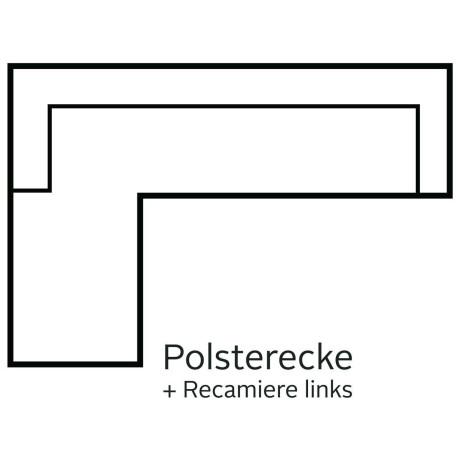 Home affaire Hoekbank Lasse in scandinavische stijl met houten poten afbeelding2 - 1