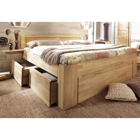 Home affaire Massief houten ledikant SABRINA Bed met bergruimte met hoge stabiliteit, inclusief laden afbeelding2 - 1