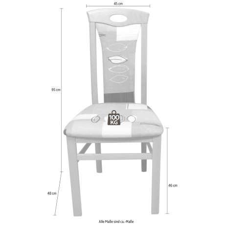 Home affaire Stoel Susanne (set, 2 stuks) afbeelding2 - 1