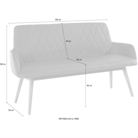 Home affaire Zitbank Brest Schoenenbank, garderobebank, breedte bank 160 cm afbeelding2 - 1